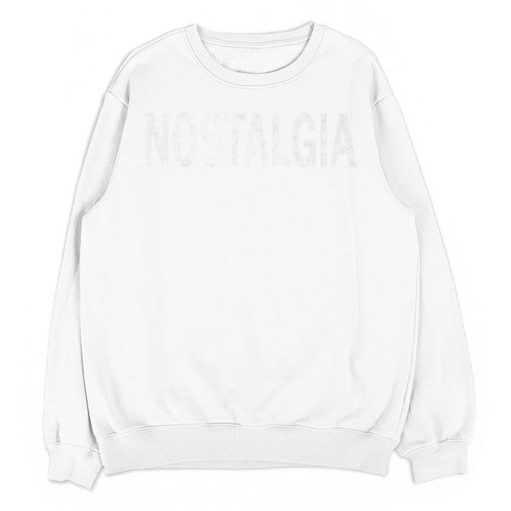 Vintage Nostalgia Distressed Retro Vibes Premium Unisex Sweatshirt