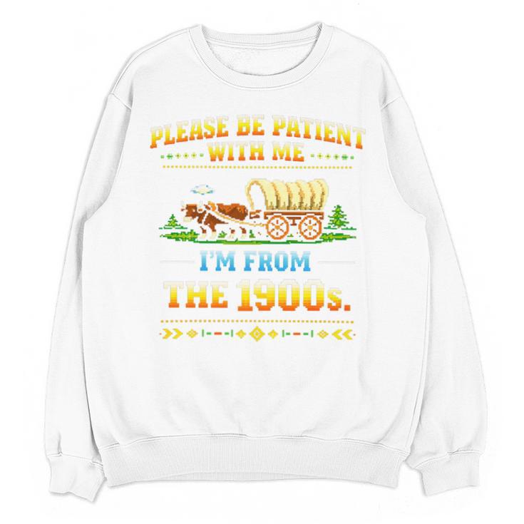 Vintage Please Be Patient With Me I'm From The 1900s Premium Tri-Blend Unisex Sweatshirt
