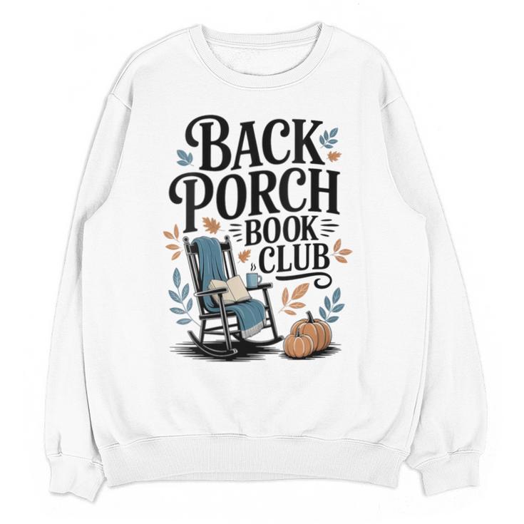 Vintage Reader Author Country Aesthetic Back Porch Book Club Unisex Sweatshirt