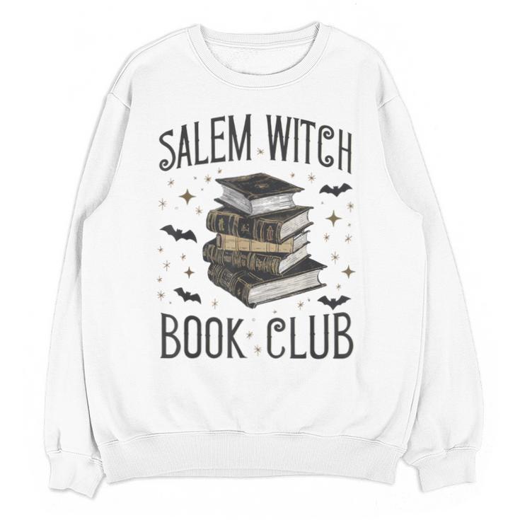 Vintage Salem Book Club Cat Bookish Spooky Halloween Unisex Sweatshirt