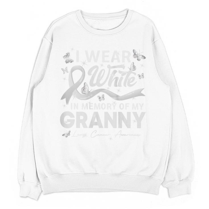 I Wear In Memory Of My Granny Lung Cancer Unisex Sweatshirt
