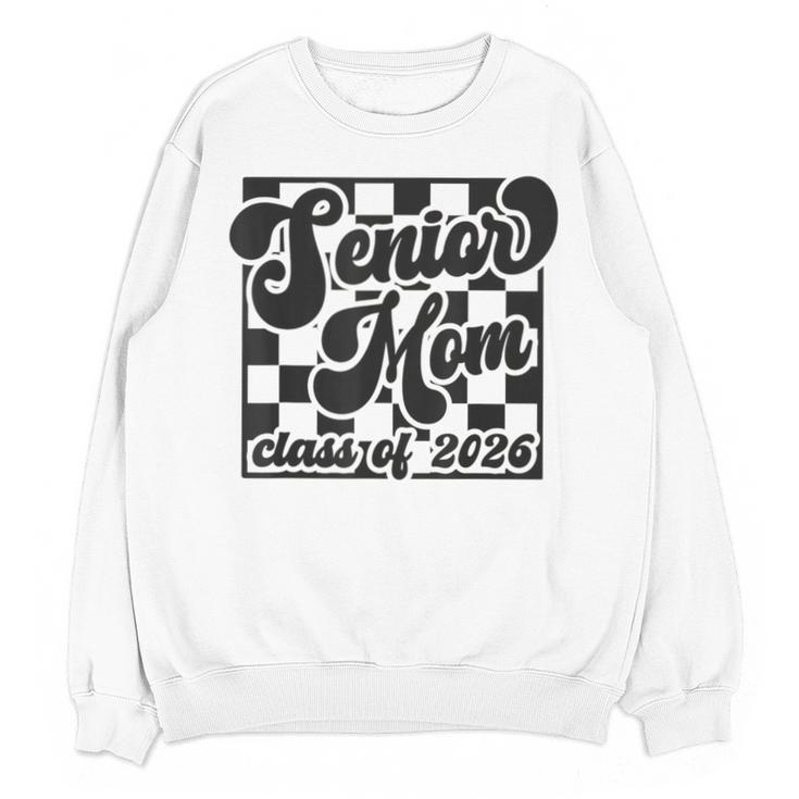 Women Senior Mom Class Of 2026 Retro Graduation Senior Mama Unisex Sweatshirt