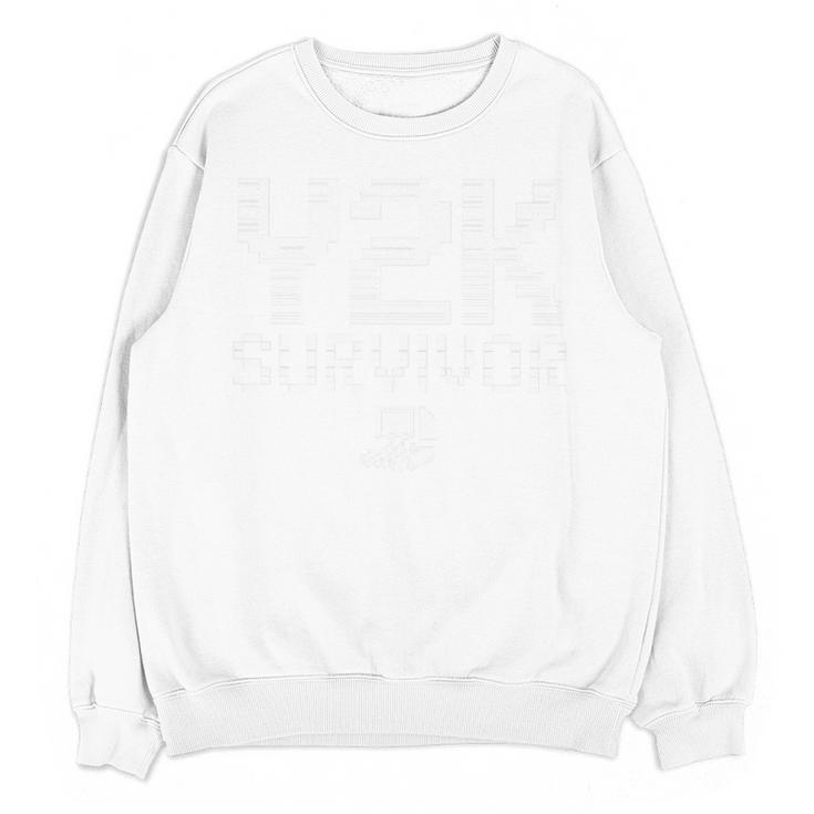 Y2K Survivor 2000s Nostalgia Retro Vintage Nostalgic Premium Tri-Blend Unisex Sweatshirt