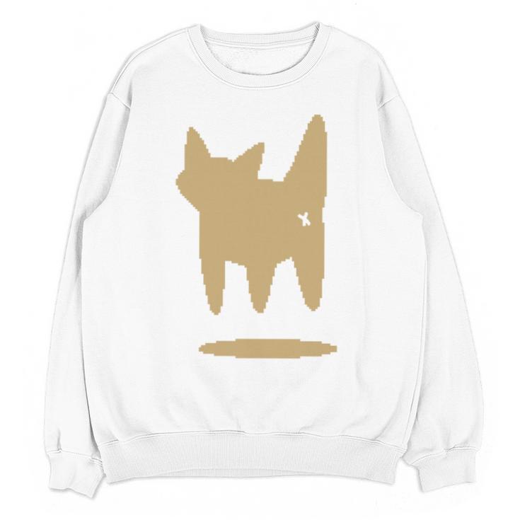 Yk2 Cat With Tomboy Tail 90s Nostalgia Downtown Indie Unisex Sweatshirt