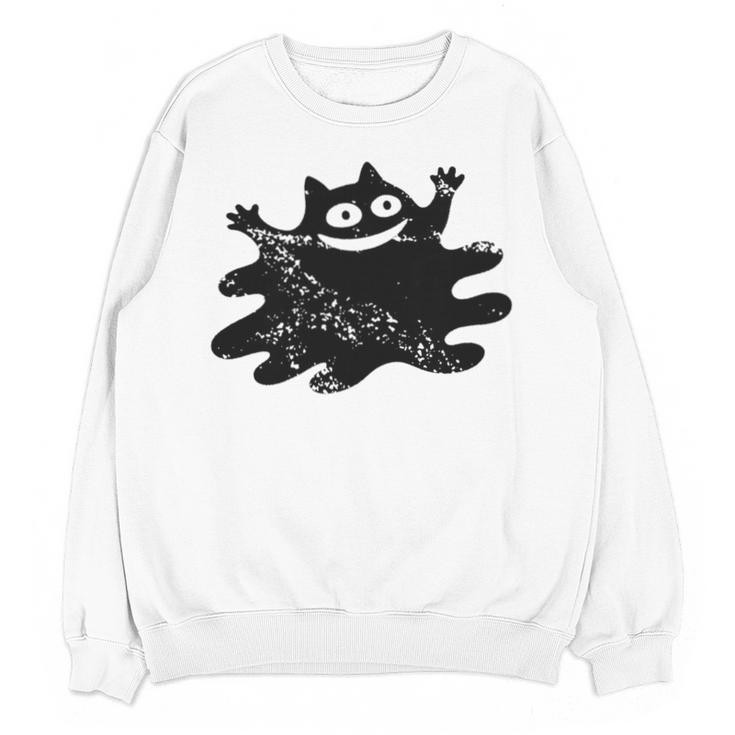 Yk2 Grunge Scary Cat With Tail Tomboy 90s Nostalgia Indie Premium Tri-Blend Unisex Sweatshirt