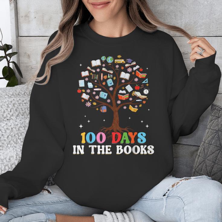 100 Days Of School 100th Day In The Books Reading Teacher Unisex Sweatshirt 100 Days Of School 100th Day In The Books Reading Teacher Unisex Sweatshirt
