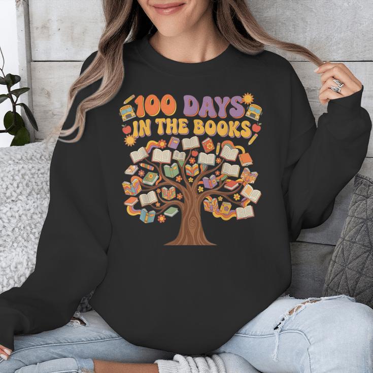 100 Days Of School 100 Days In The Books Librarian Read Unisex Sweatshirt