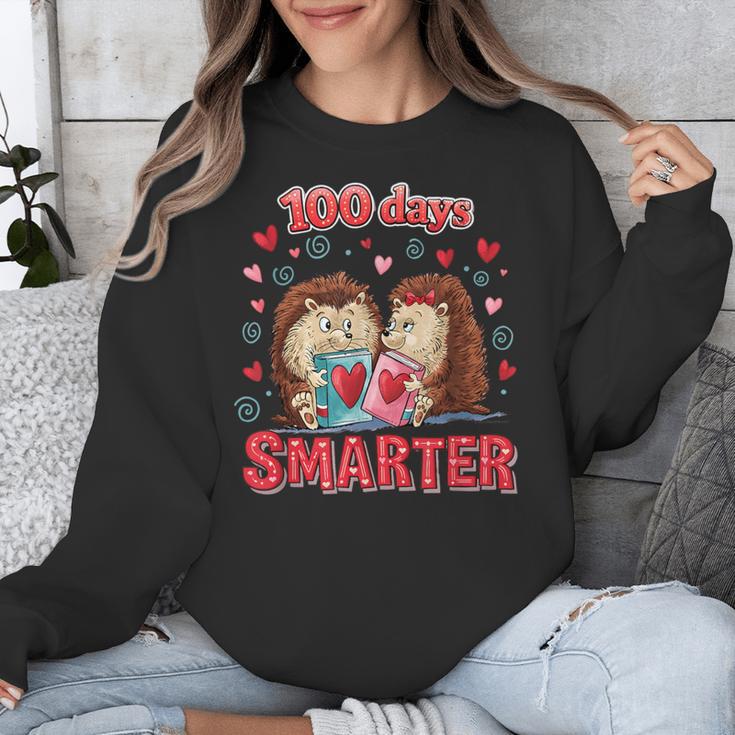 100 Days Smarter Shirt Cute Hedgehog Love Books School Tee Unisex Sweatshirt 100 Days Smarter Shirt Cute Hedgehog Love Books School Tee Unisex Sweatshirt