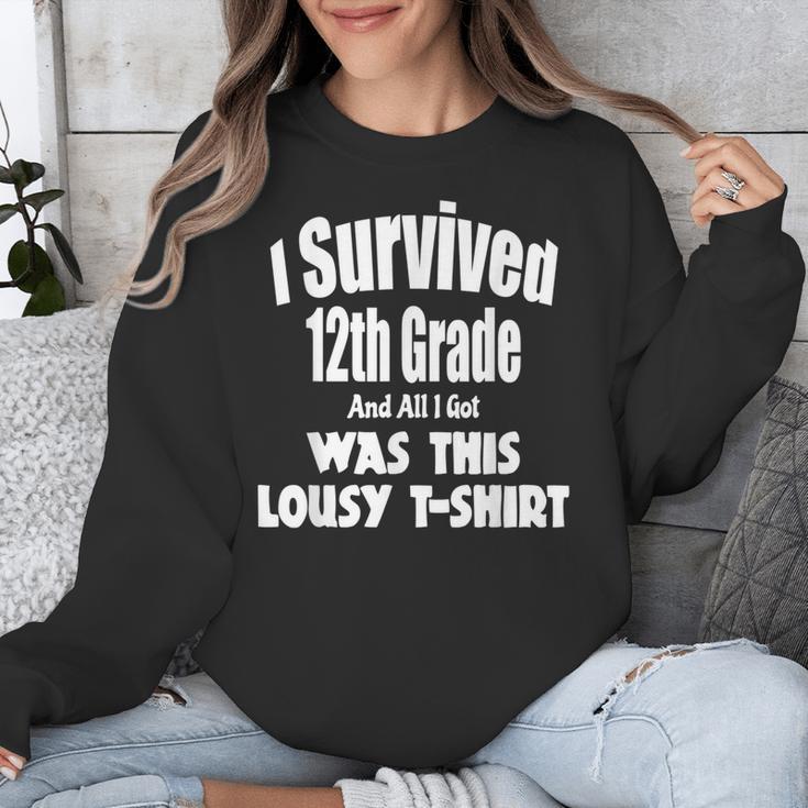 12th Grade GraduationShirt Grad Graduate Education Unisex Sweatshirt