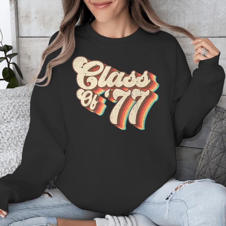 1977 Class Reunion Retro Class Of 77 High School Graduation Unisex Sweatshirt