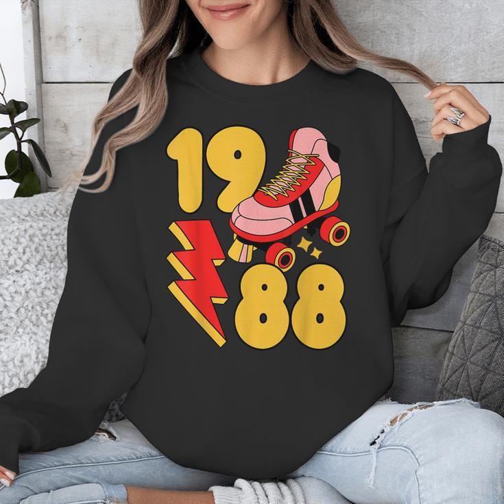 1988 Retro Roller Skate Vintage 80s Nostalgia Collector Unisex Sweatshirt