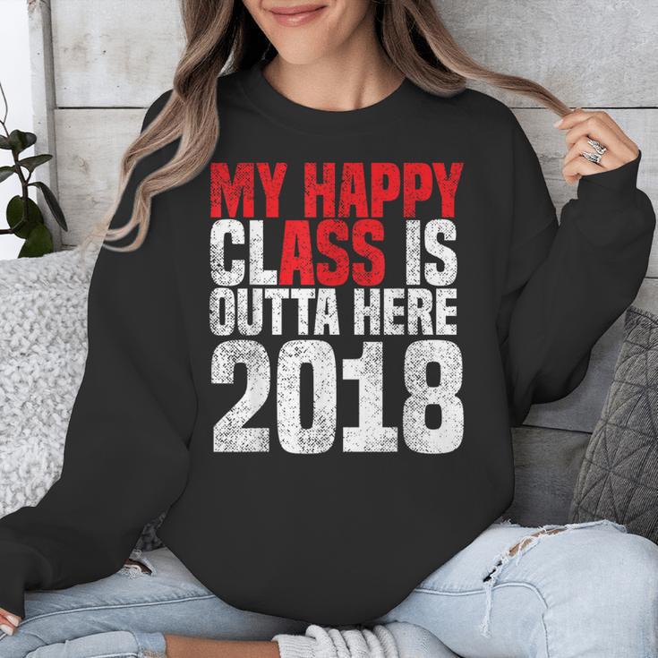 2018 Senior Graduation My Happy Class Shirt Unisex Sweatshirt