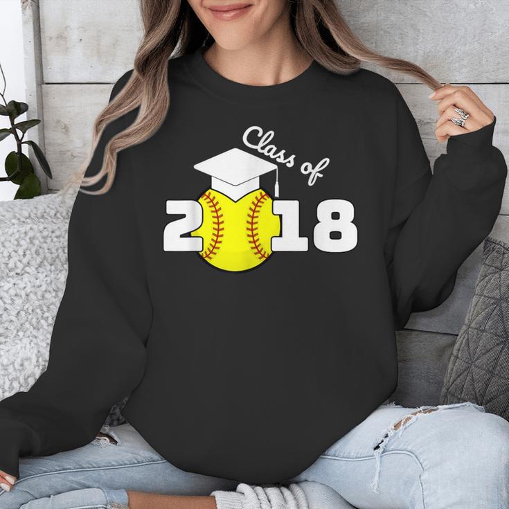 2018 Softball Senior Graduation Shirt For Girls Grad Unisex Sweatshirt