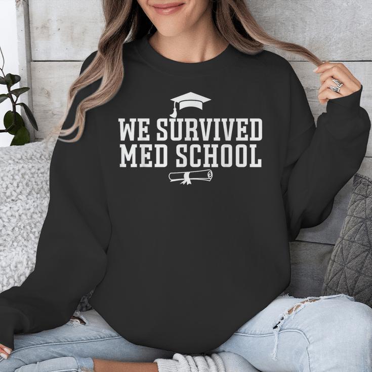 2025 We Survived Med Medical School Degree Graduation Day Unisex Sweatshirt