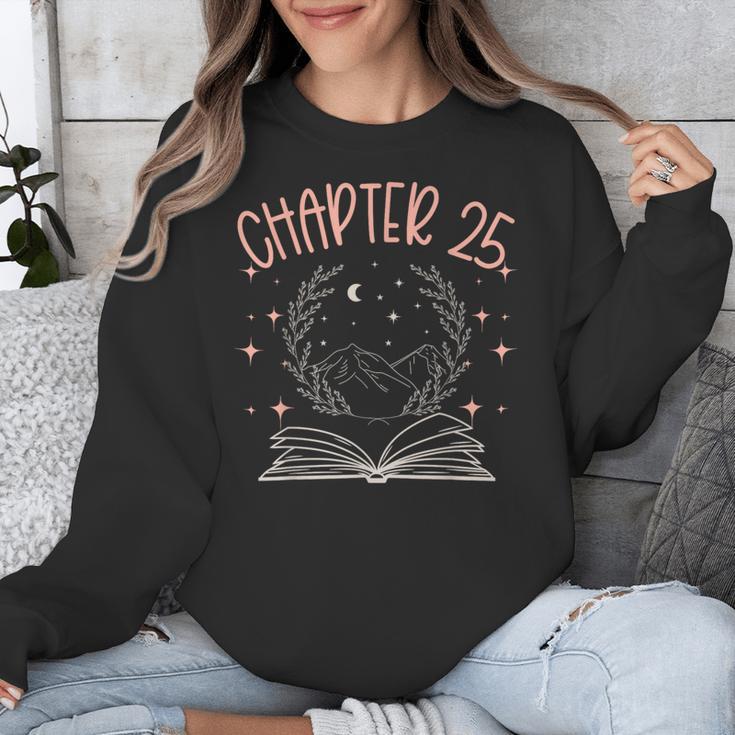25th Birthday Women Book Lovers Chapter 25 Its My Birthday Unisex Sweatshirt