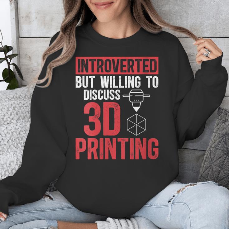 3D Printer Introvert 3D Printing Unisex Sweatshirt