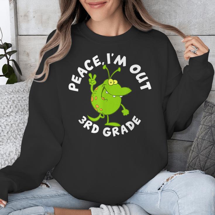 3rd Grade Graduation Promotion Peace I'm Out Last Day Unisex Sweatshirt