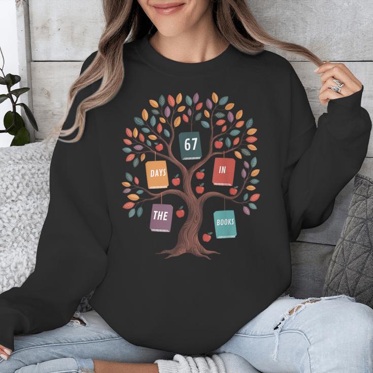 67 Days In The Books Reading Teacher 67th Day Of School Unisex Sweatshirt 67 Days In The Books Reading Teacher 67th Day Of School Unisex Sweatshirt