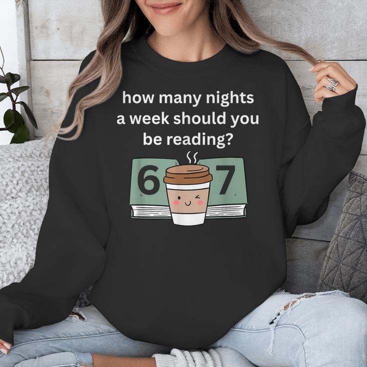 67 Meme English Teacher Reading Book Lover Humor Unisex Sweatshirt