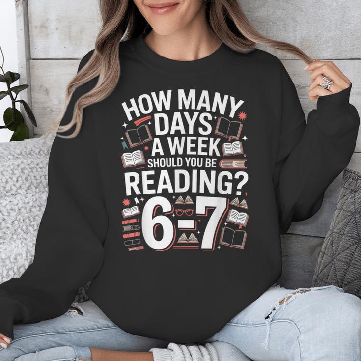 67 For Reading With Books Unisex Sweatshirt 67 For Reading With Books Unisex Sweatshirt
