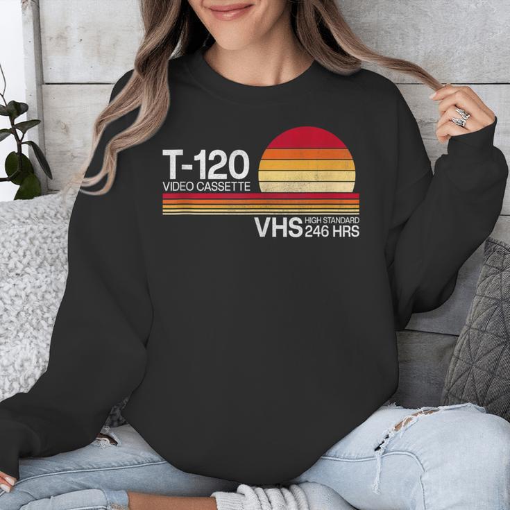 70's 80's 90's Music Nostalgia Video Cassette Tape VHS Retro Unisex Sweatshirt