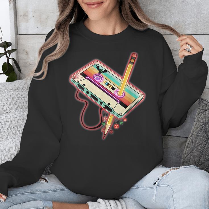 80s 90s Retro Halloween's Party Costume Nostalgia Cassette Unisex Sweatshirt 80s 90s Retro Halloween's Party Costume Nostalgia Cassette Unisex Sweatshirt