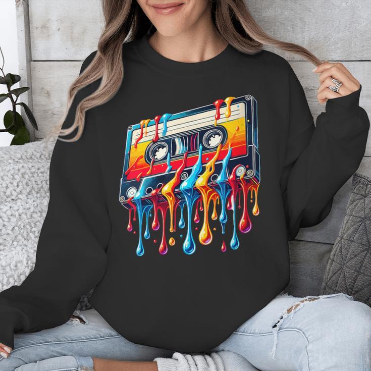 80s 90s Retro Party Costume Nostalgia Cassette Unisex Sweatshirt