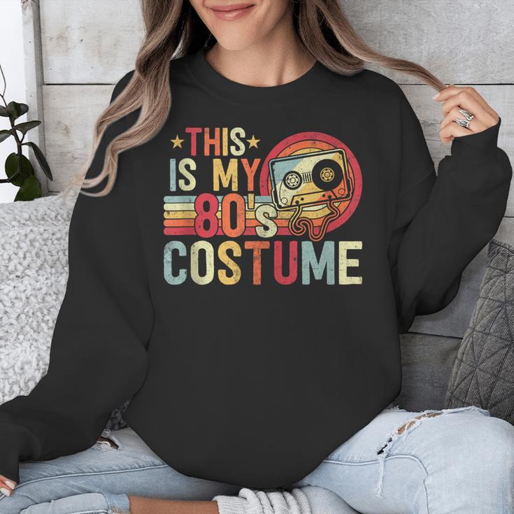 This Is My 80s Costume Vintage Style Nostalgia 1980s Retro Unisex Sweatshirt