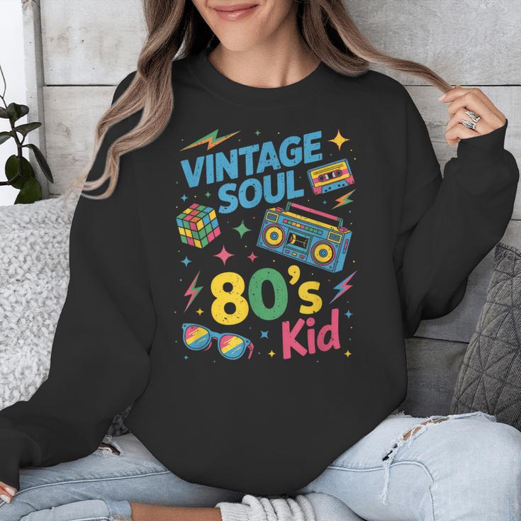 80’s Kid Nostalgia Retro Music Lover Retro 1980s Throwback Unisex Sweatshirt