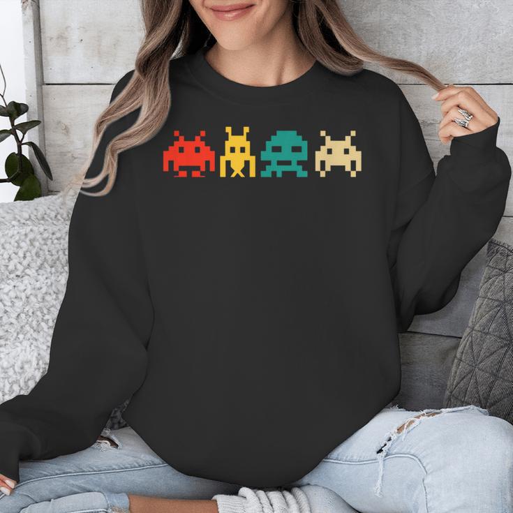 80s Video Game Nostalgia Retro Vintage Arcade Novelty Unisex Sweatshirt 80s Video Game Nostalgia Retro Vintage Arcade Novelty Unisex Sweatshirt
