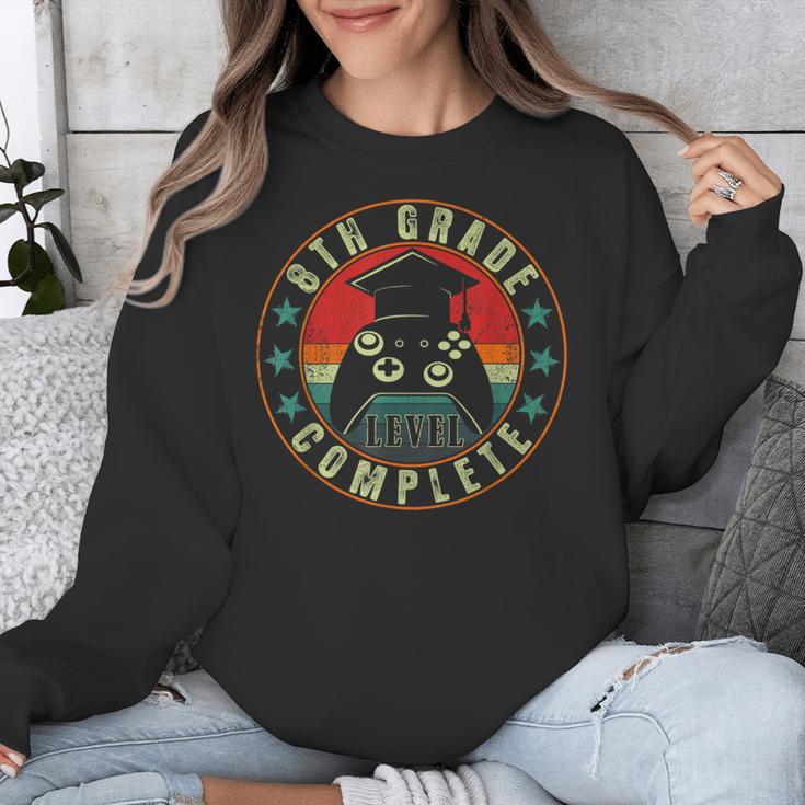 8th Grade Graduation Gamer 8th Grade Level Complete Unisex Sweatshirt
