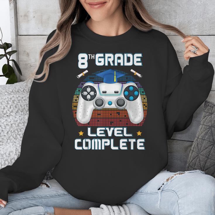 8th Grade Level Complete Graduation Class 2023 Gamer Boys Unisex Sweatshirt