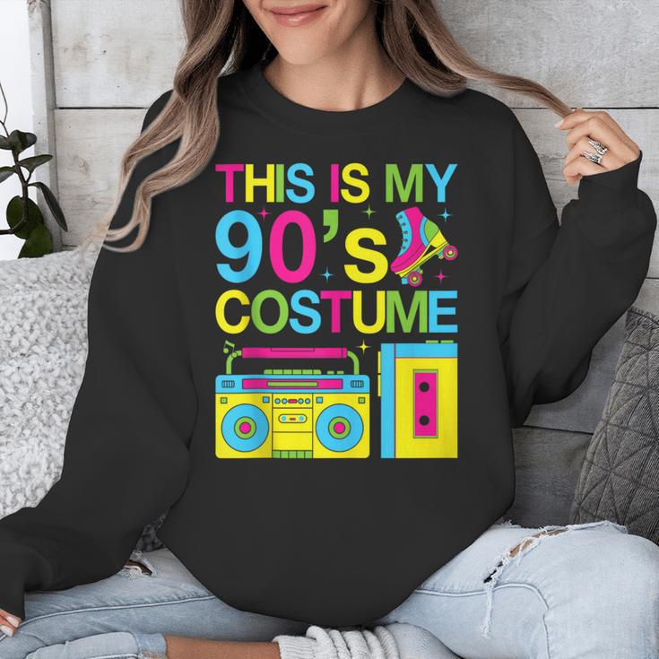 This Is My 90's Costume Retro 1990s Style Cassette Nostalgia Unisex Sweatshirt