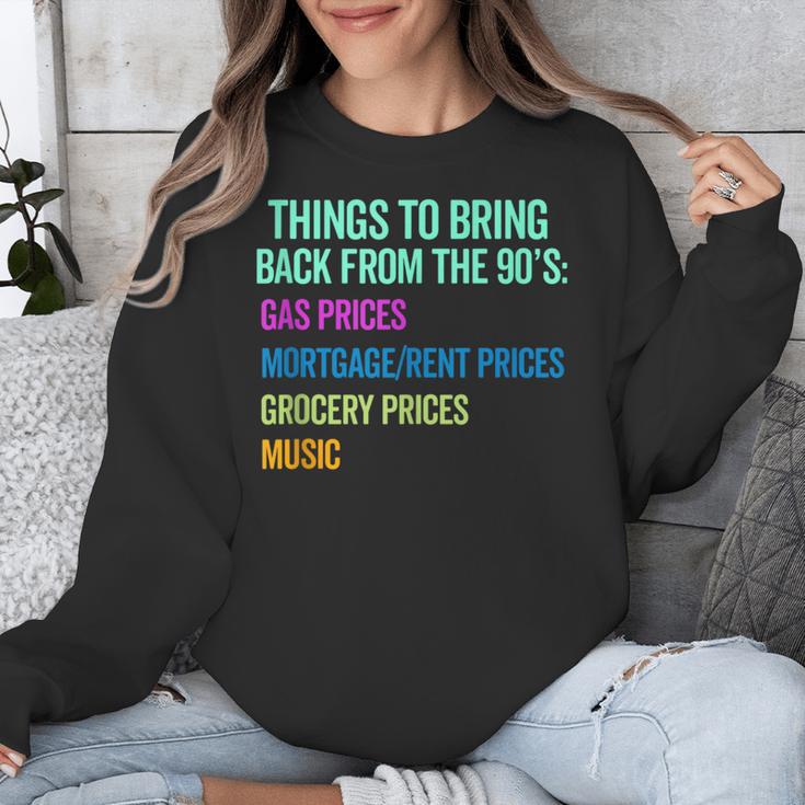 90's Lover Nineties 1990's Born Nostalgia Politics Unisex Sweatshirt
