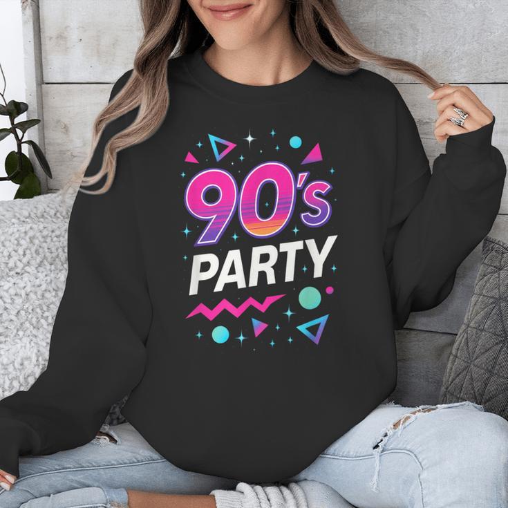 90's Party 90s Nostalgia Retro Rave Dance Music Unisex Sweatshirt 90's Party 90s Nostalgia Retro Rave Dance Music Unisex Sweatshirt