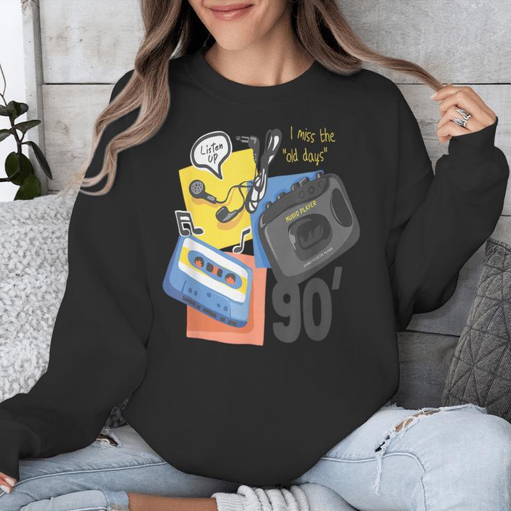 90s Retro Cassette And Walkman Nostalgia Graphic Tee Unisex Sweatshirt 90s Retro Cassette And Walkman Nostalgia Graphic Tee Unisex Sweatshirt