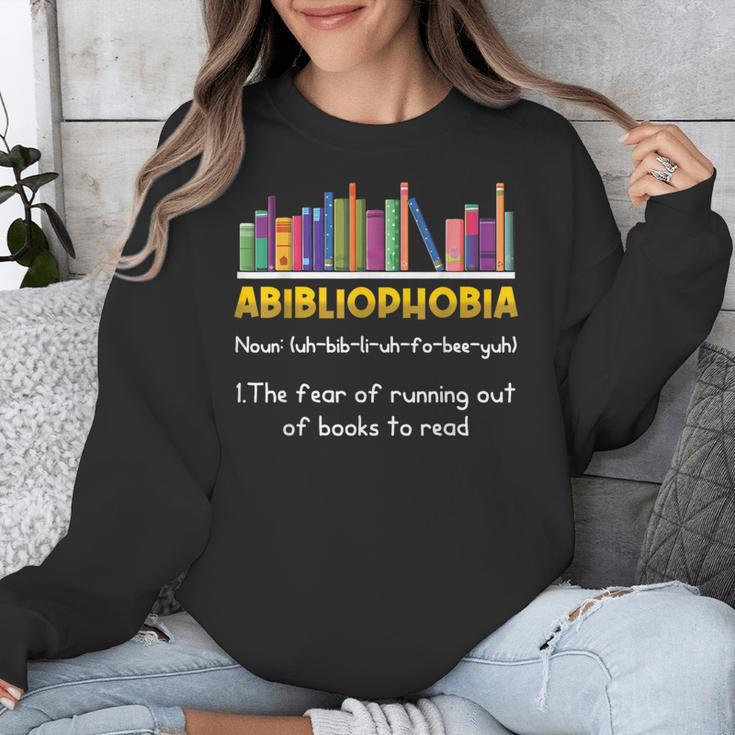 Abibliophobia Fear Of Running Out Of Books Read Book Unisex Sweatshirt