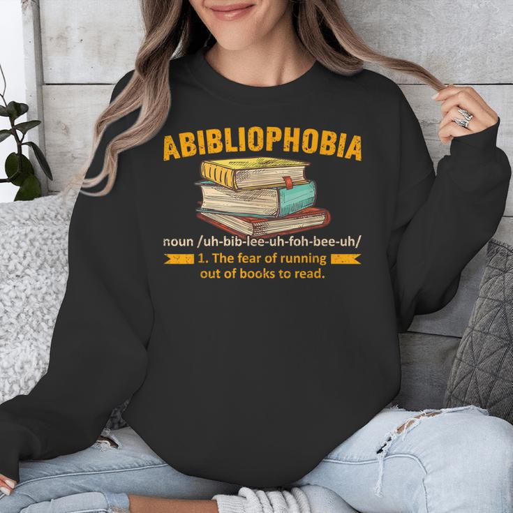 Abibliophobia Perfect For Young Book Lover Bookworm Reader Unisex Sweatshirt