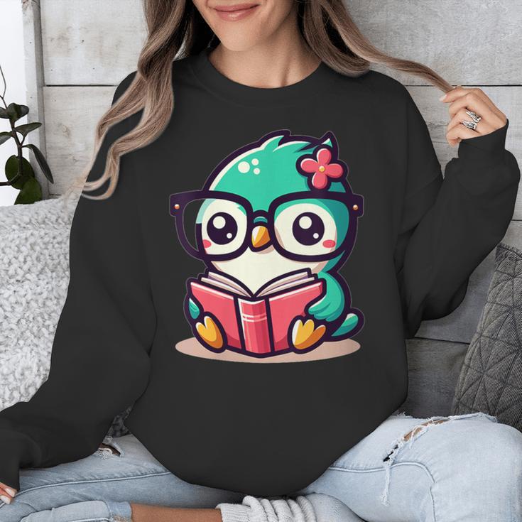 Adorable Book Lover Humming Bird With Reading Glasses Cute Unisex Sweatshirt Adorable Book Lover Humming Bird With Reading Glasses Cute Unisex Sweatshirt