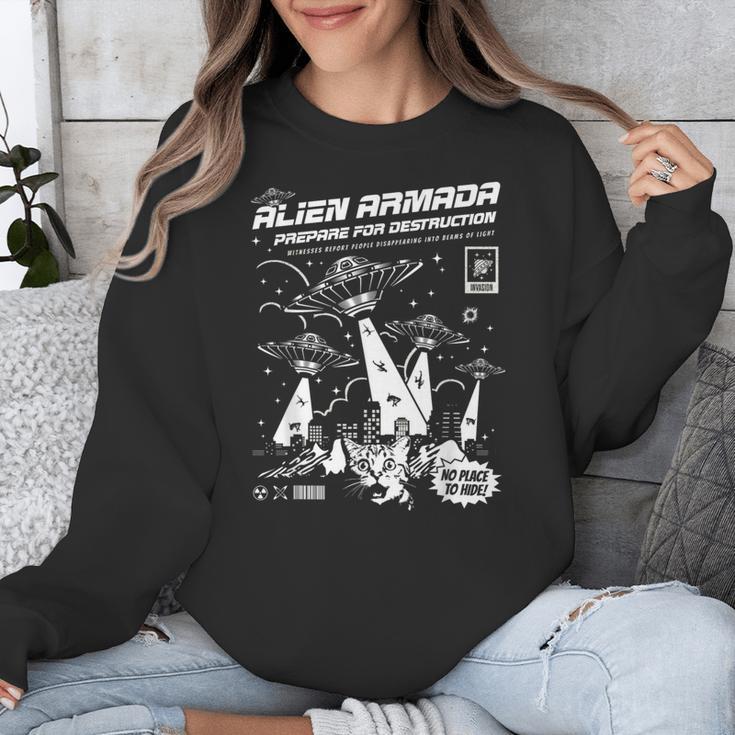 Alien Abduction UFO Lovers Comic Book Style Shirt Unisex Sweatshirt Alien Abduction UFO Lovers Comic Book Style Shirt Unisex Sweatshirt