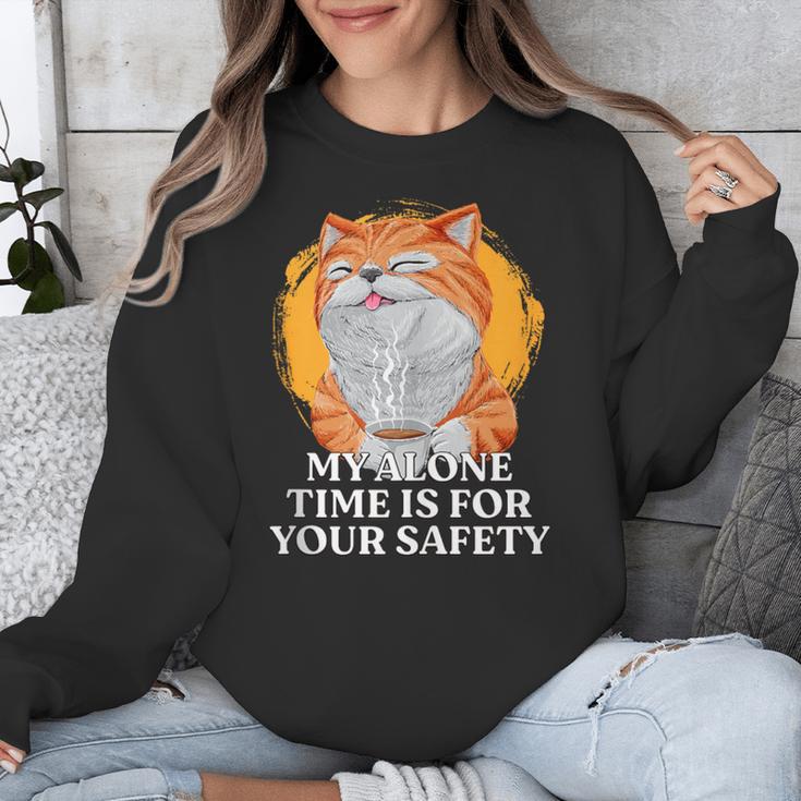 My Alone Time Is For Your Safety Coffee Lover Introvert Unisex Sweatshirt My Alone Time Is For Your Safety Coffee Lover Introvert Unisex Sweatshirt