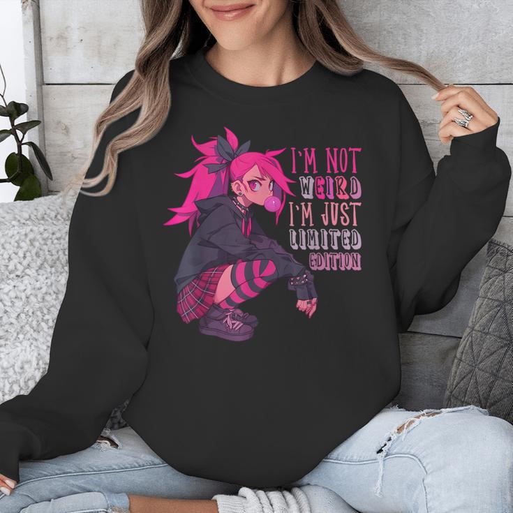 Anime Girl I'm Not Weird Just Limited Edition Introvert Goth Unisex Sweatshirt