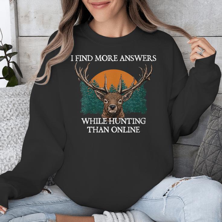 More Answers While Hunting Introvert Hunter Antisocial Unisex Sweatshirt More Answers While Hunting Introvert Hunter Antisocial Unisex Sweatshirt