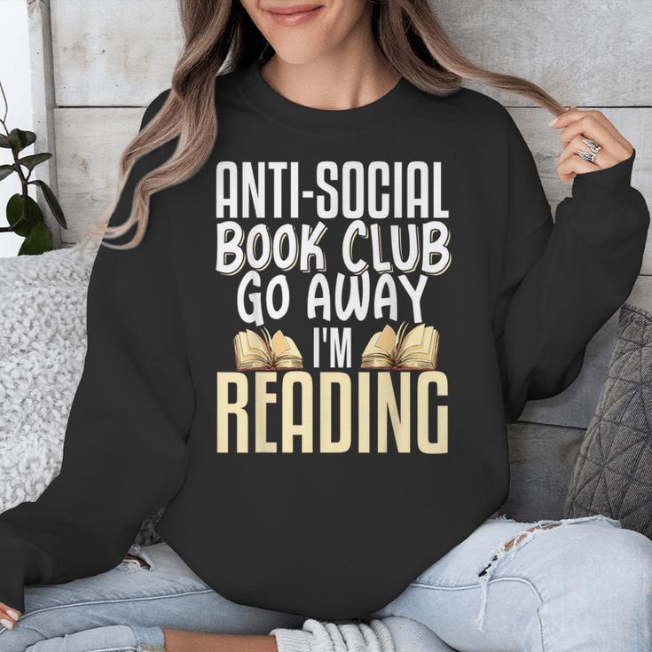 Anti Social Book Club Go Away I'm Reading Unisex Sweatshirt