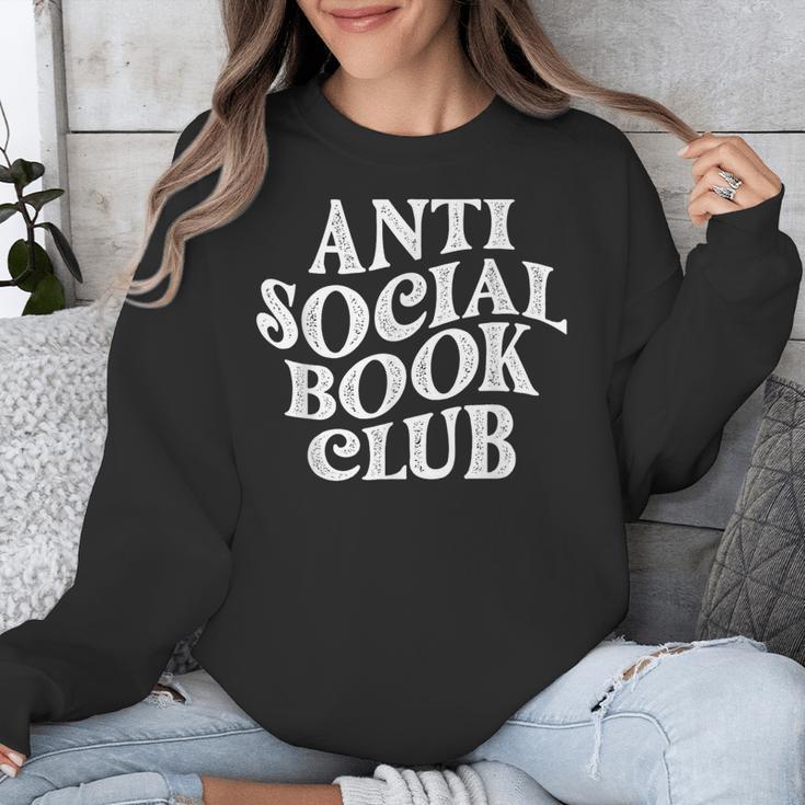 Anti Social Book Club Book Lover Reading Bookworm Reader Unisex Sweatshirt