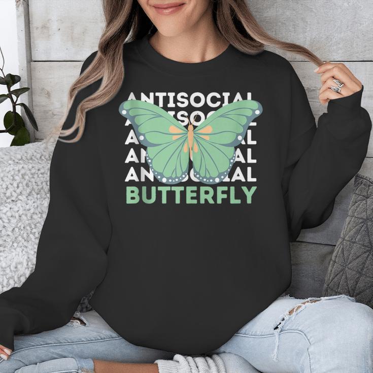 Anti-Social Introvert Butterfly Unisex Sweatshirt