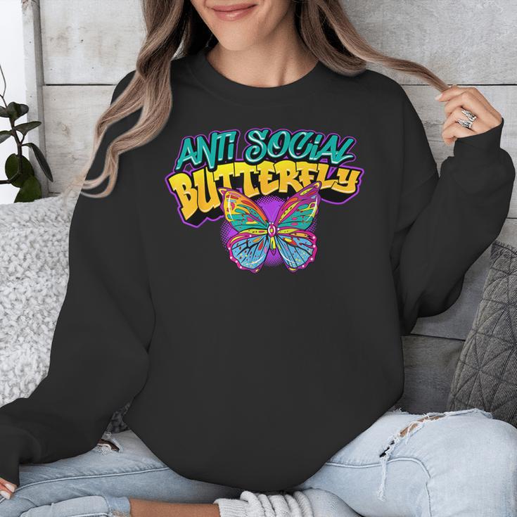 Antisocial Butterfly Shirts For Introvert Unisex Sweatshirt