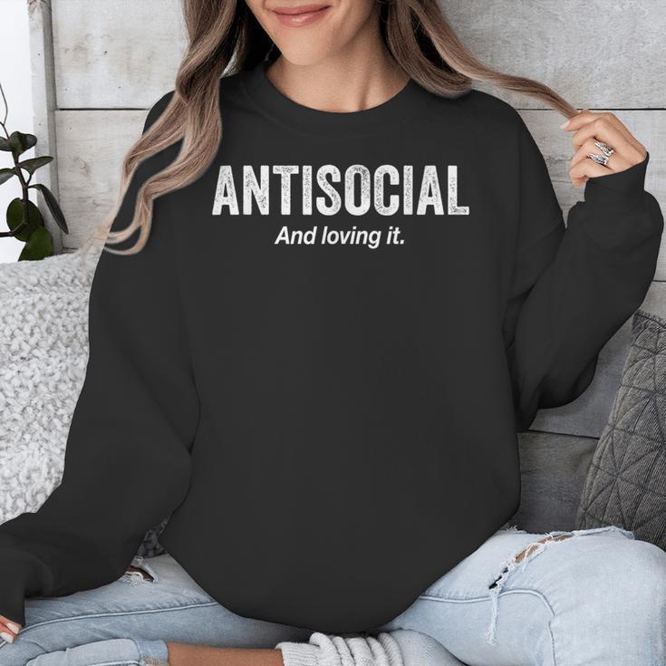 Antisocial And Loving It Introvert Unisex Sweatshirt Antisocial And Loving It Introvert Unisex Sweatshirt