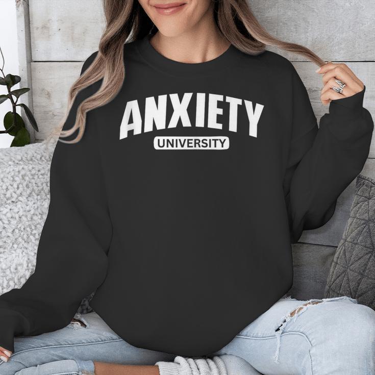 Anxiety University Anxious Introvert Tee Unisex Sweatshirt Anxiety University Anxious Introvert Tee Unisex Sweatshirt