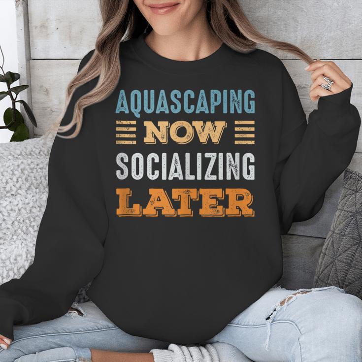 Aquascaping Now Minimal Socializing Introvert Vintage Unisex Sweatshirt Aquascaping Now Minimal Socializing Introvert Vintage Unisex Sweatshirt